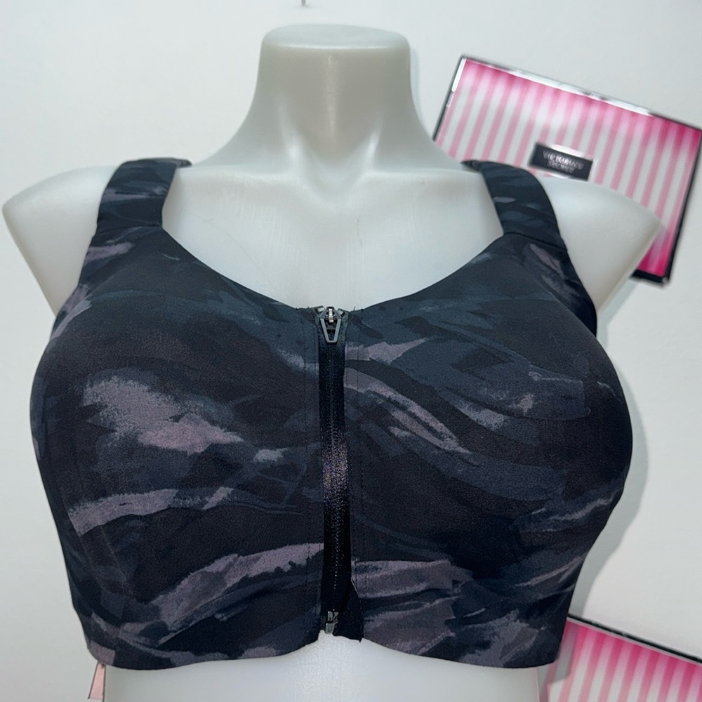 🔥Victoria's Secret Knockout  Front Close High Support Sport Bra 38DDD NWT